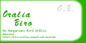 oralia biro business card